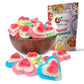 NY Spice Shop Triple Layered Heart Shaped Gummy Candy - 1 Pound Love Gummy Hearts Snacks Candy - Heart Gummy Candy for Gift Bask