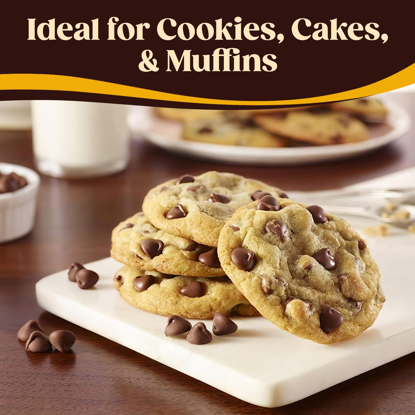 Hershys Semi Sweet Baking Chocolate Chips 5 Pounds - Perfect For Confections, Toppings & Baking Products, Chocolate Chips, Choco
