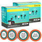 Smart Sips Coffee Decaf Flavored Coffee Variety Sampler - 48 Count, Medium Roast, Compatible with Keurig K-Cup Brewers