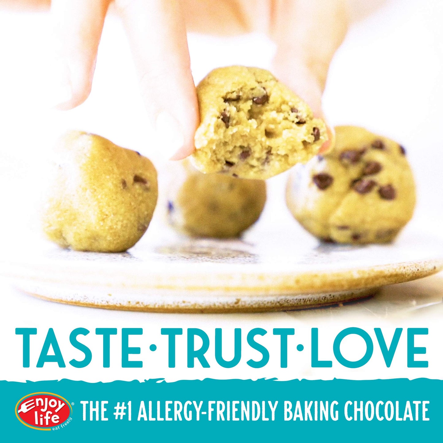Enjoy Life Dark Chocolate Morsels, Vegan, Dairy Free, 5 lb, Kosher, Nut Free, Allergy Friendly