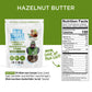 Blue Stripes Hazelnut Butter Chocolate Covered Whole Cacao Beans, 3.5 OZ