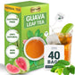 LeafLea Guava Leaf Tea - 40 Caffeine-Free Tea Bags, Vegan, Non-GMO, Sugar-Free, Supports Digestion & Wellness