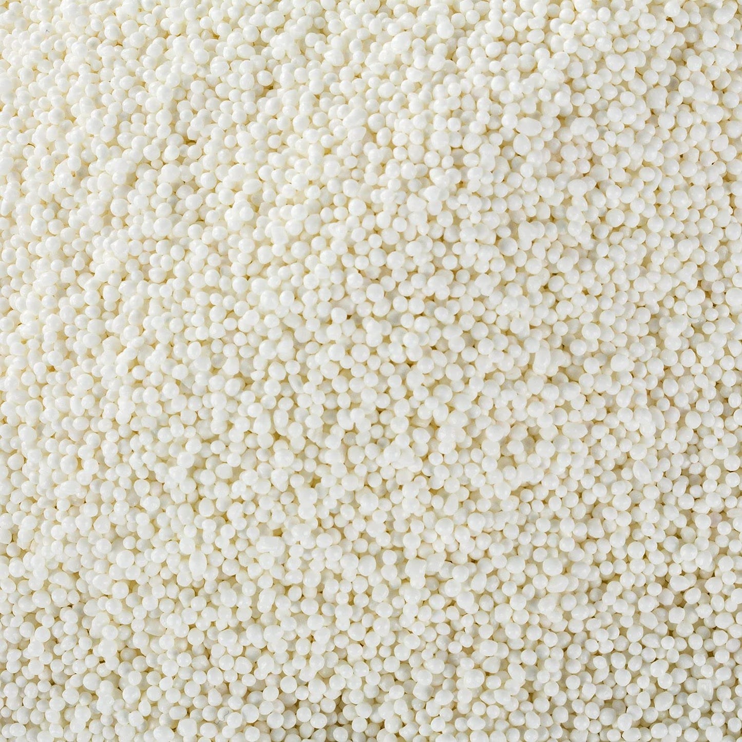 White Nonpareils Sprinkles - 1.8 LB Bulk Candy - Non Pareils Jimmies - Toppings for Cake Decorating, Cupcakes, Baking