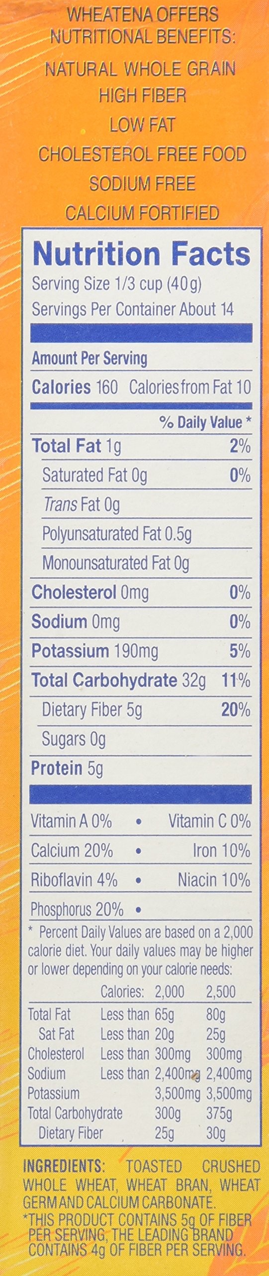 Wheatena Toasted Crushed Whole Wheat Cereal, 20 Oz Box