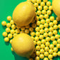 Shimmer Gumballs - Bubble Gum For Kids Yellow Candy - 3 Packs Pearl Lemon Gumballs 3.5 Oz Chewing Gum - Nostalgic Valentines Can