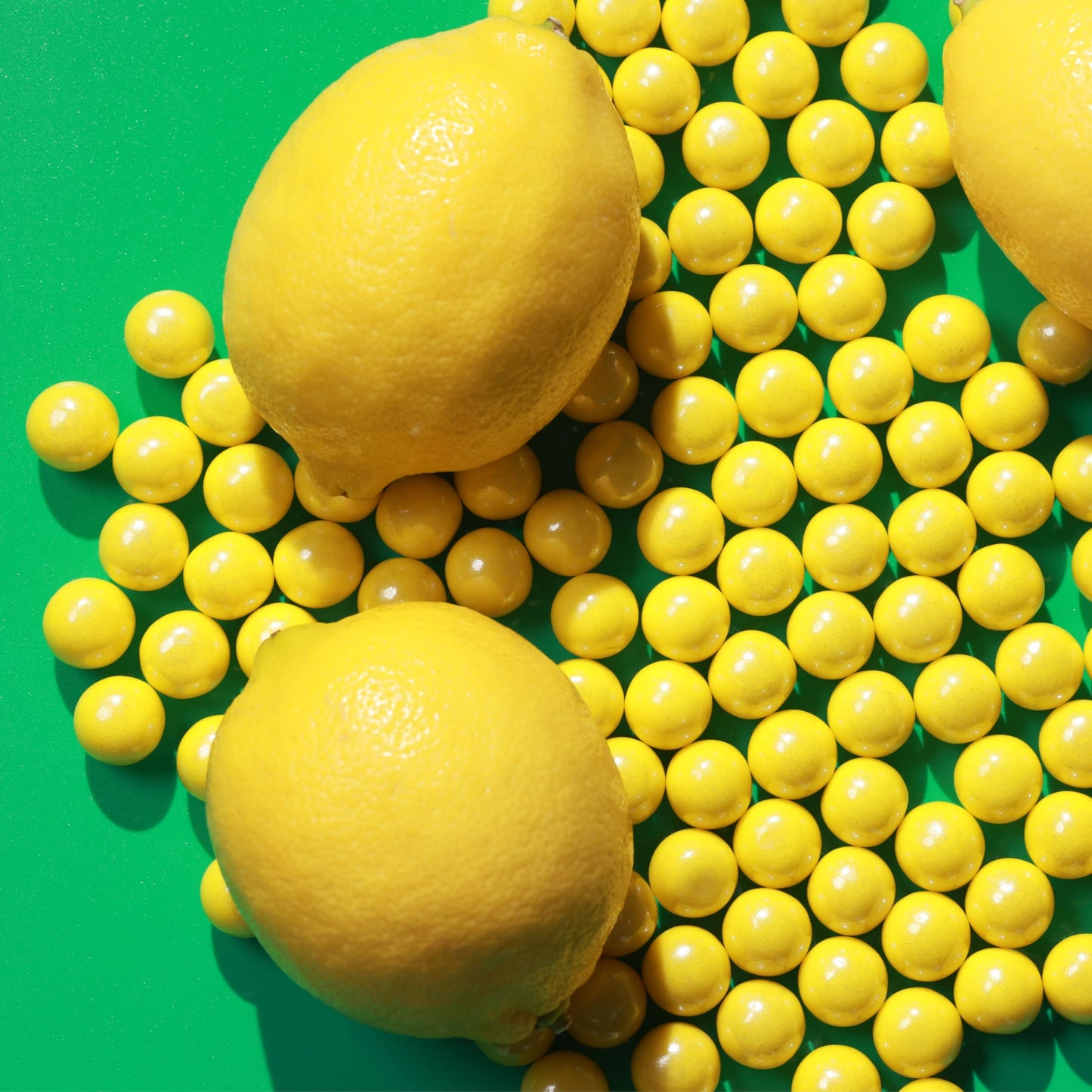 Shimmer Gumballs - Bubble Gum For Kids Yellow Candy - 3 Packs Pearl Lemon Gumballs 3.5 Oz Chewing Gum - Nostalgic Valentines Can