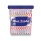 Atkinson Jumbo Red & White Mint Candy Sticks - 52 Count Jar - Classic Mint Flavor, Perfect for Parties and Gifting