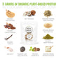 Pure Food Vegan Protein Powder - Organic, Gluten-Free, Low-Carb, High-Fiber, 530g Raw Cacao (Chocolate) Flavor
