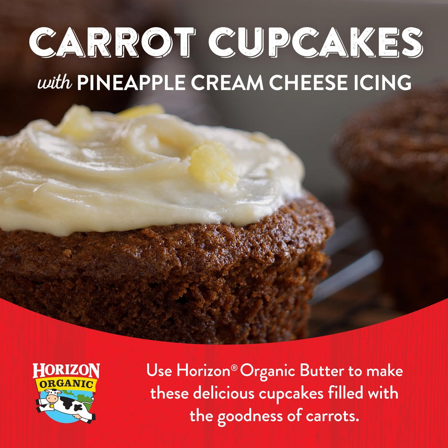 Horizon Organic Unsalted Butter Sticks, Made with Organic Sweet Cream, Great for Baking, Cooking and Caramelizing, 16 oz, 4 Stic