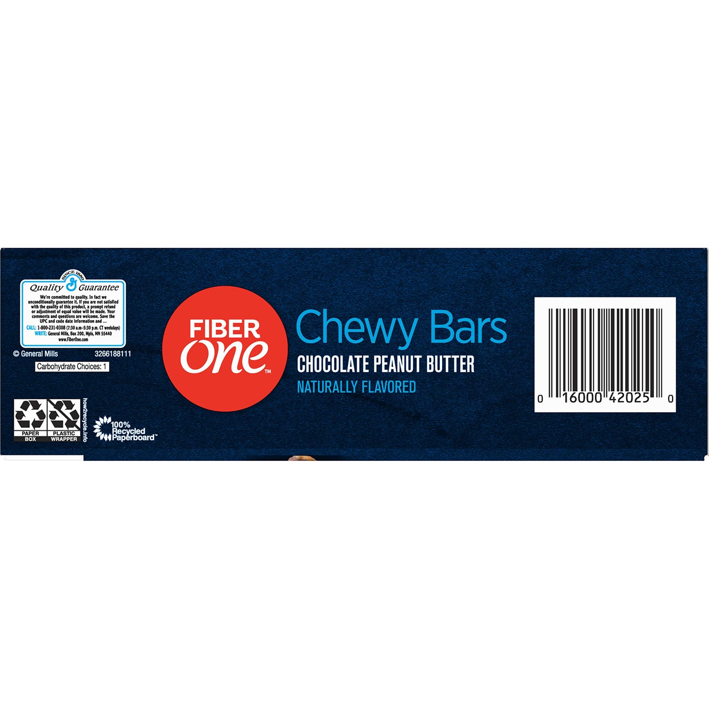 Fiber One 70 Calorie Bar Chocolate Peanut Butter, 10 Count (Pack of 6)