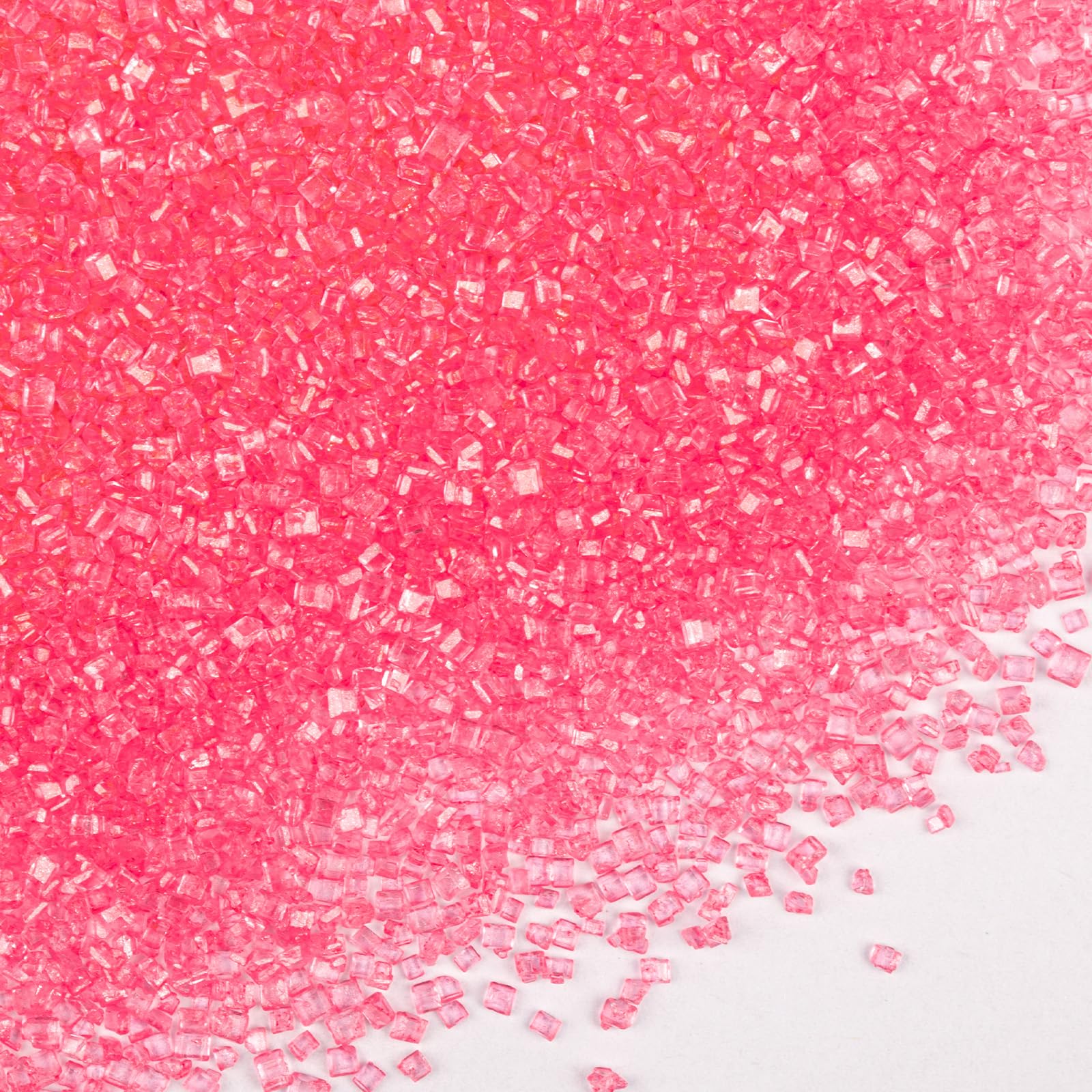 Twisweet Pink Sprinkles, Edible Sanding Sugar Crystals for Cake Decorating, Extra Fine Candy Sprinkles for Baking, Cupcake Toppi