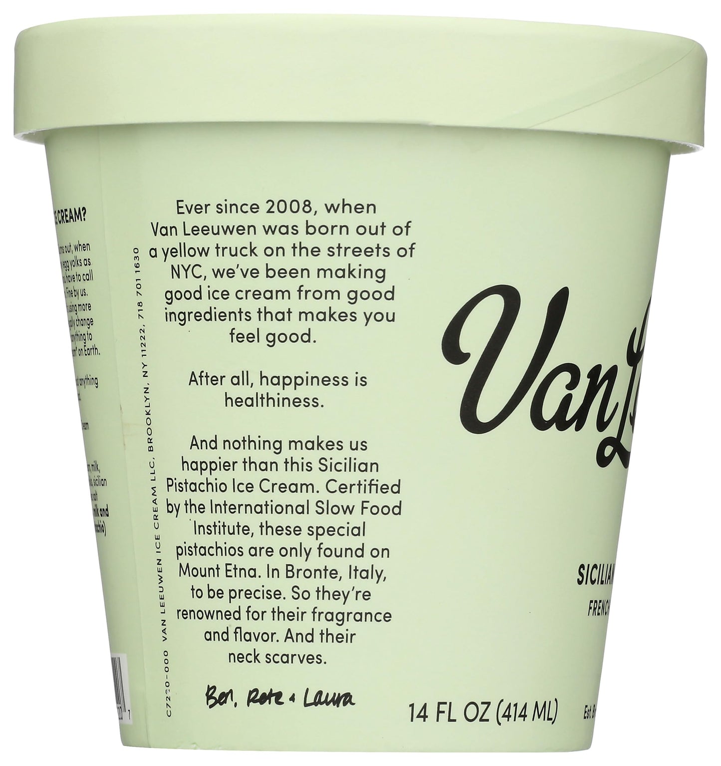 VAN LEEUWEN Pistachio Ice Cream, 14 FZ