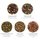 Tea Forte Soleil Organic Fruit And Flower Tea Petite Presentation Box, Sampler Gift Set With 10 Handcrafted Pyramid Tea Infusers