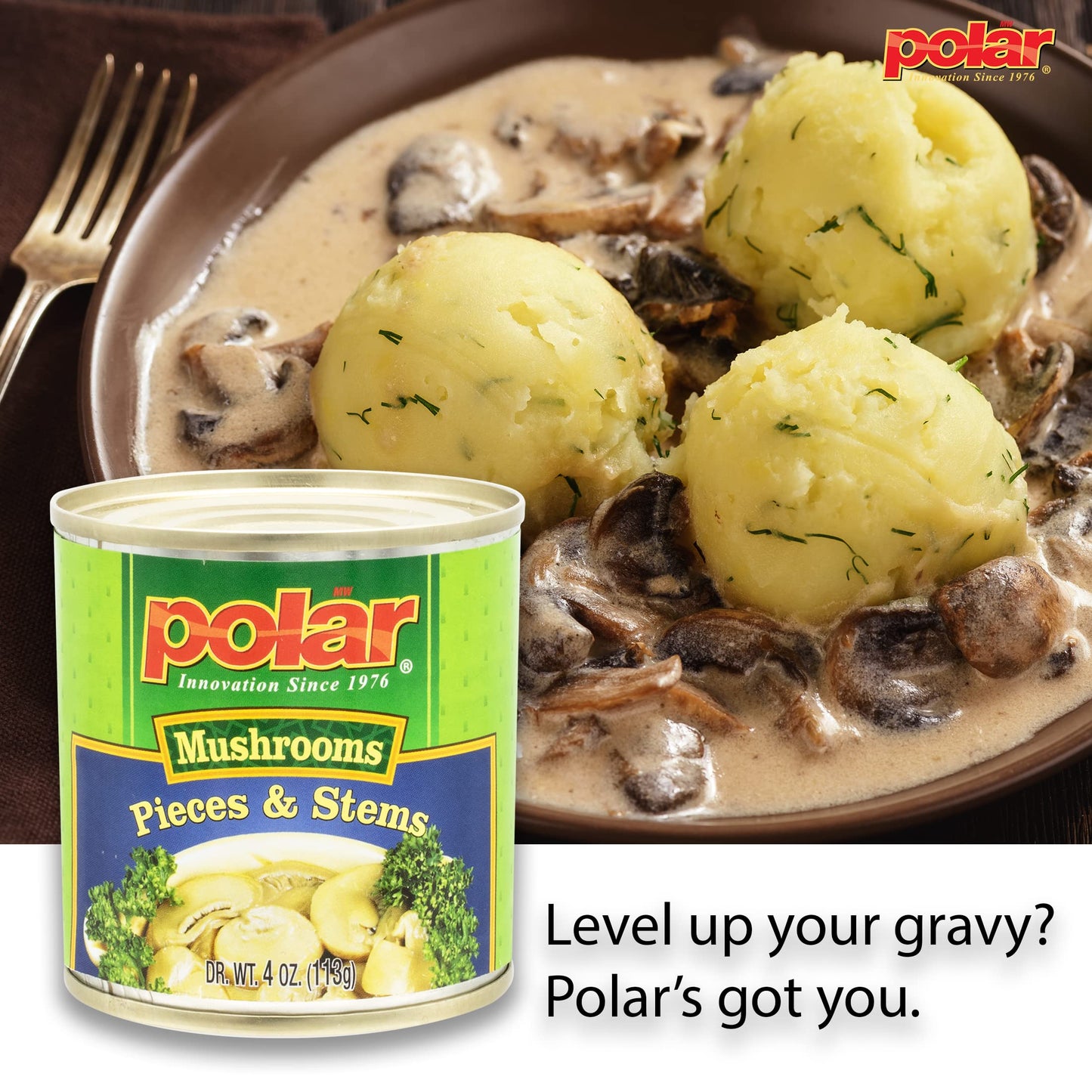 Mw Polar Mushrooms, Pieces & Stems, 4 Oz (Pack Of 1), Great For Grilled, Sauteed, Soup, Chowder, Salad, Pizza, Pasta, Breakfast