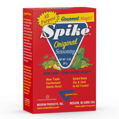 Spike Original All-Purpose Seasoning Salt, Herb, Veggie & Spice Blend - MSG-Free Seasonings & Spices, 14 Oz