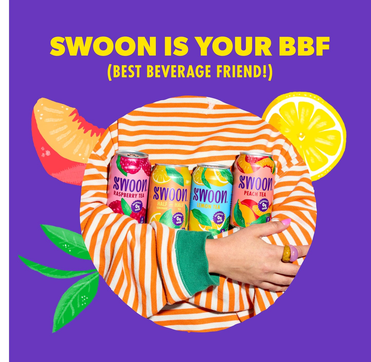 Swoon Raspberry Tea - Sugar Free Fruit Tea, Low Carb, Paleo-Friendly, Gluten Free Iced Tea - Flavored Tea Keto Drinks Made With