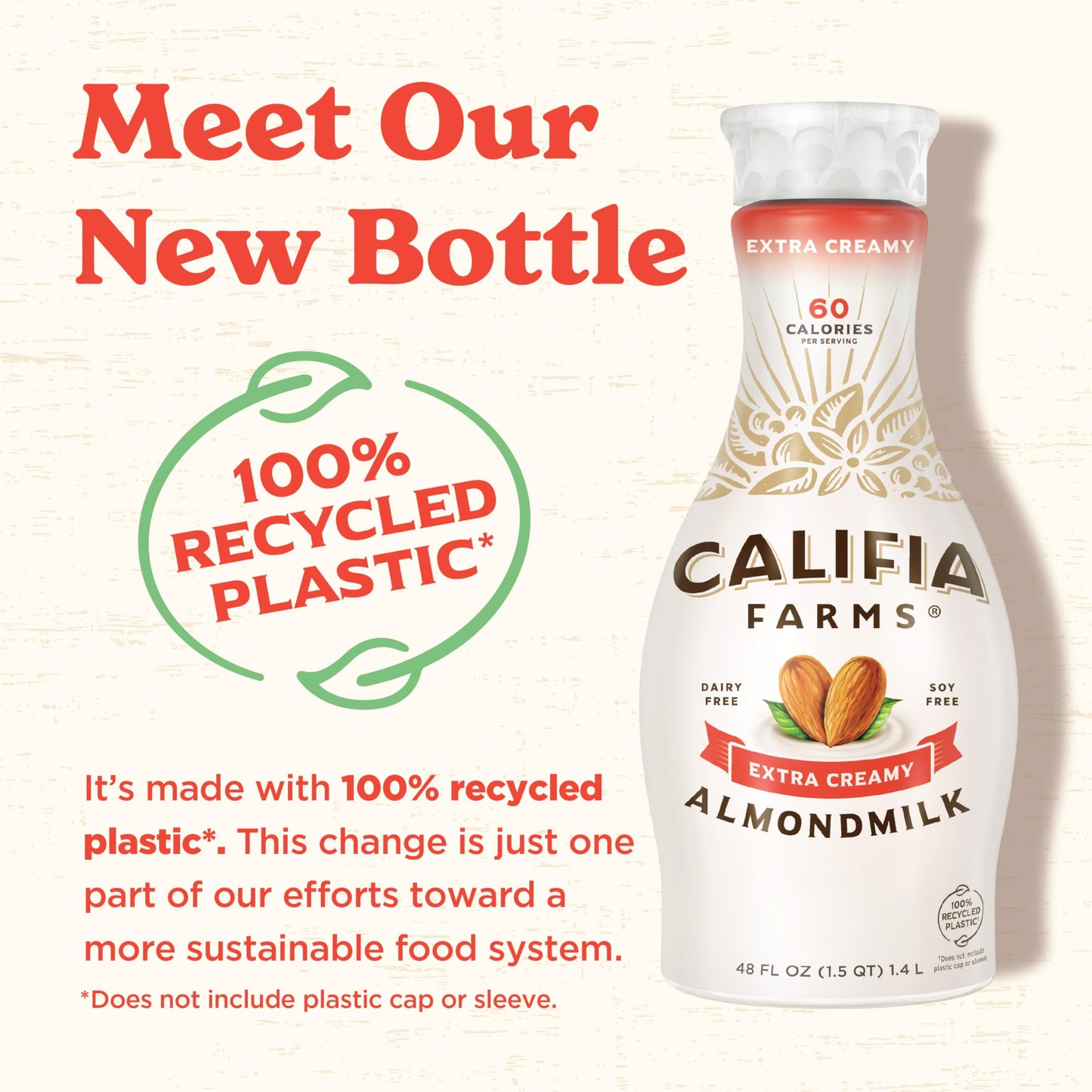 Califia Farms - Extra Creamy Almond Milk, 48 Oz, Dairy Free, Vegan, Plant Based, Vegan, Gluten Free, Non GMO, High Calcium, Smoo