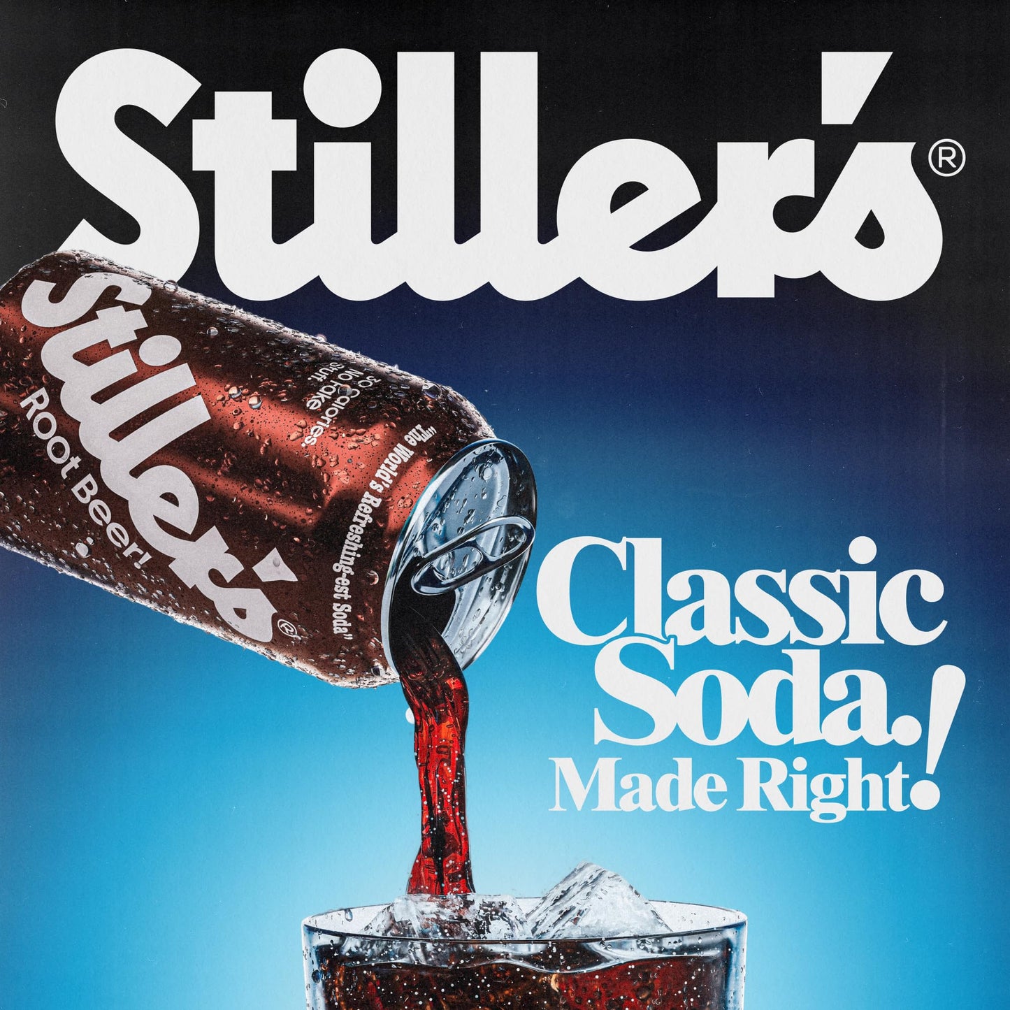 Stillers Root malt-inspired Soda - 12 Pack Cans - Sparkling Root malt-inspired Drink - Low Sugar  Caffeine-Free  Natural Soda Pop with Real Cane Sugar  Stevia & Vitamins - Alternative to Diet Soda