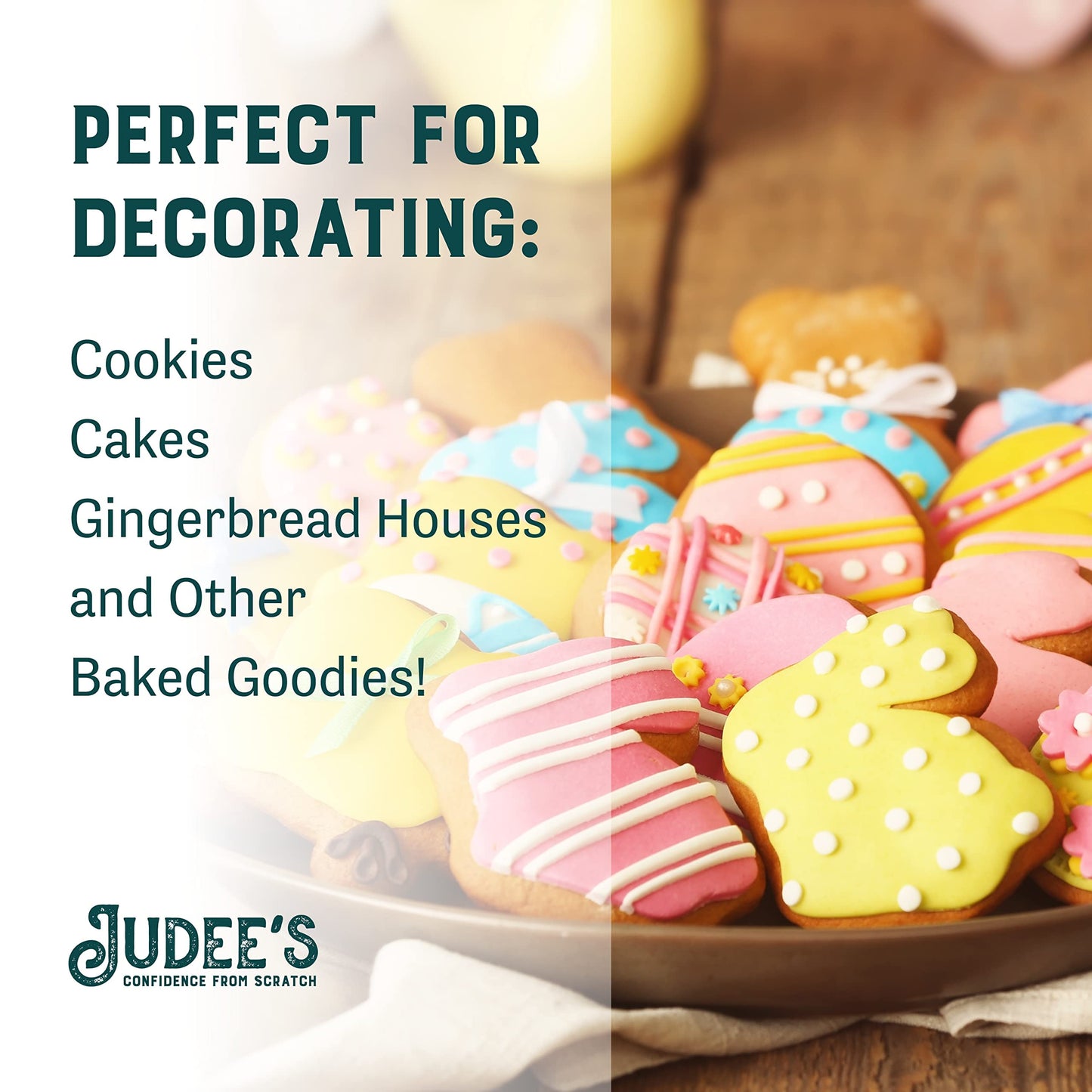 Judee's Royal Icing Mix 5 lb - Frost Cookies Like a Professional - Great for Decorating and Baking - Just Add Water - Non-GMO, G