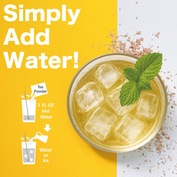 J Way Passionfruit Iced Green Tea 2.2 Lb (1 Count), Powdered Instant Green Tea Drink Mix Packets, Makes Blended Frappe, Smoothie