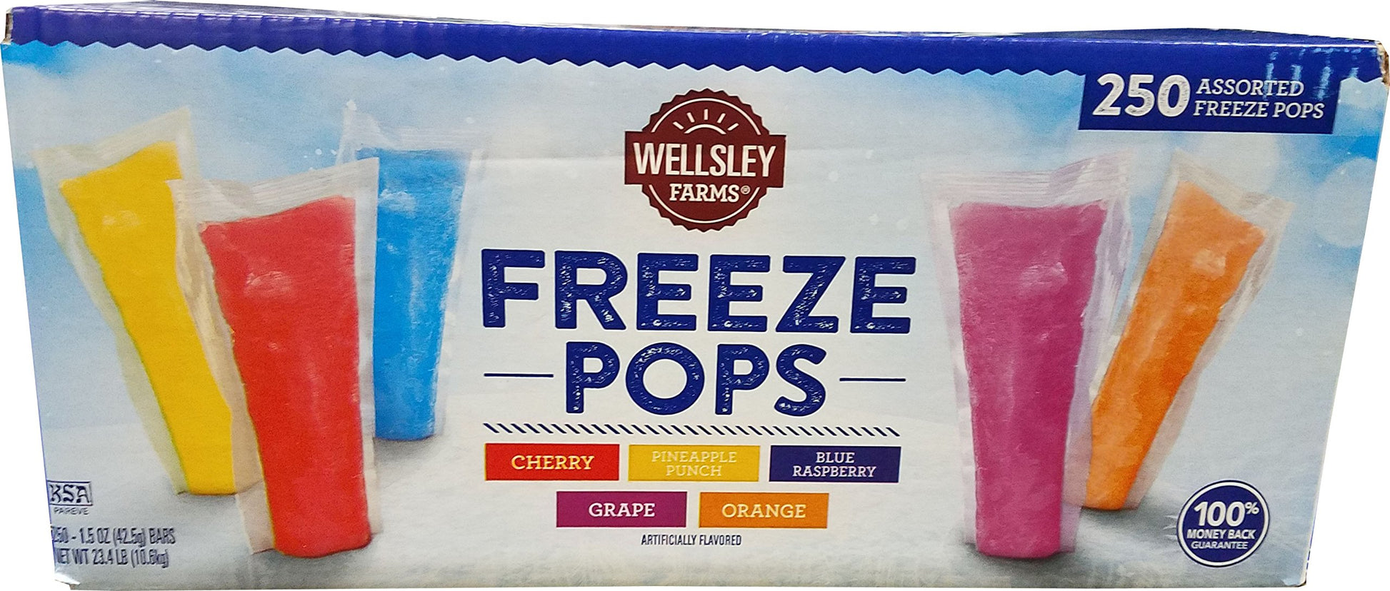 Wellsley Farms Freezer Bars, 250 Count