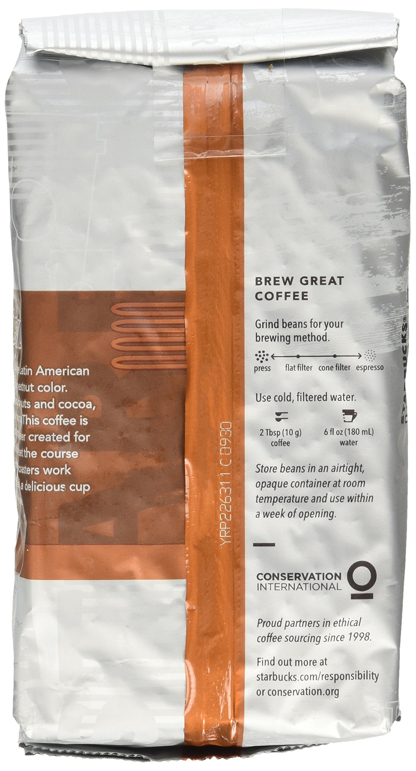 Starbucks Whole Bean Coffee, House Blend, 12 Ounce Bags, Pack of 3