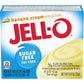 Jell-O Instant Banana Pudding & Pie Filling, Sugar-Free, Fat Free, 0.9 oz Boxes, Pack of 6