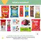 Vegan High Protein Snack Box - Assorted Vegan Protein Snacks For Healthy On-The-Go - Delicious High Protein Vegan Snack Box - Pe