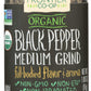 FRONTIER Organic Pepper Black Medium Ground, 1.8 OZ