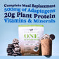 VitaHustle ONE Superfood Meal Replacement Shake, Vegan Protein Powder, 15 Servings, Cookies & Cream Flavor