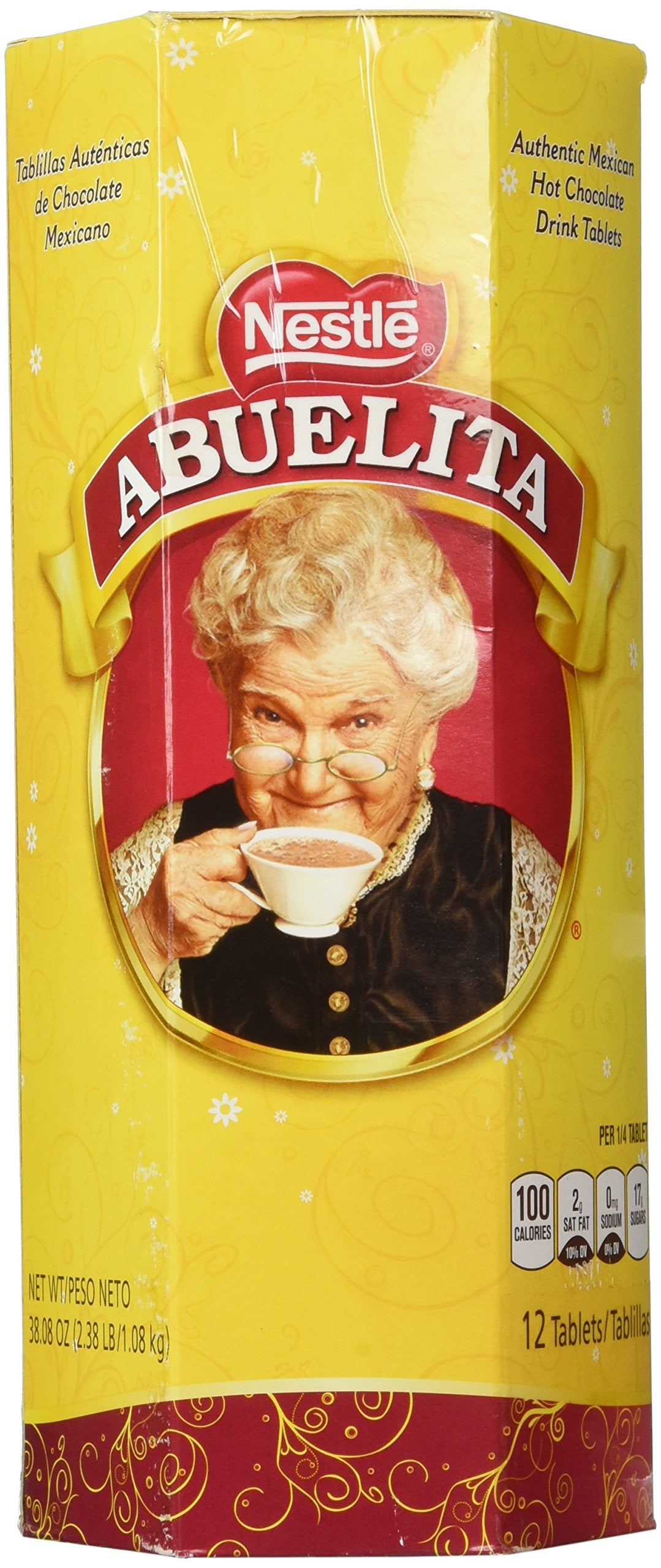Abuelita Authentic Mexican Hot Chocolate Drink, 38 Count, Model 950844, 38 Ounce