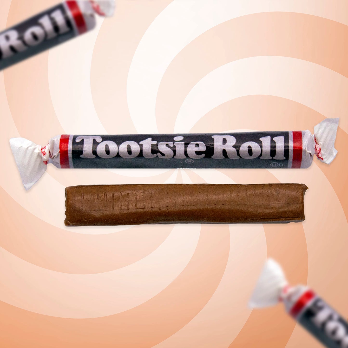 Tootsie Roll Twists Chocolate Candy - 1 Pound | Tootsie Rolls Chocolate Long Individually Wrapped Candy, Bulk Pack