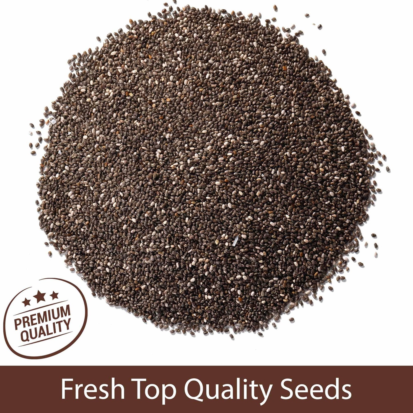 Roots Circle Non-GMO Chia Seeds | 1.3 Pound (Pack of 2) Raw Superfood, Vegan, Kosher, Nut & Gluten Free, Keto & Paleo Friendly |