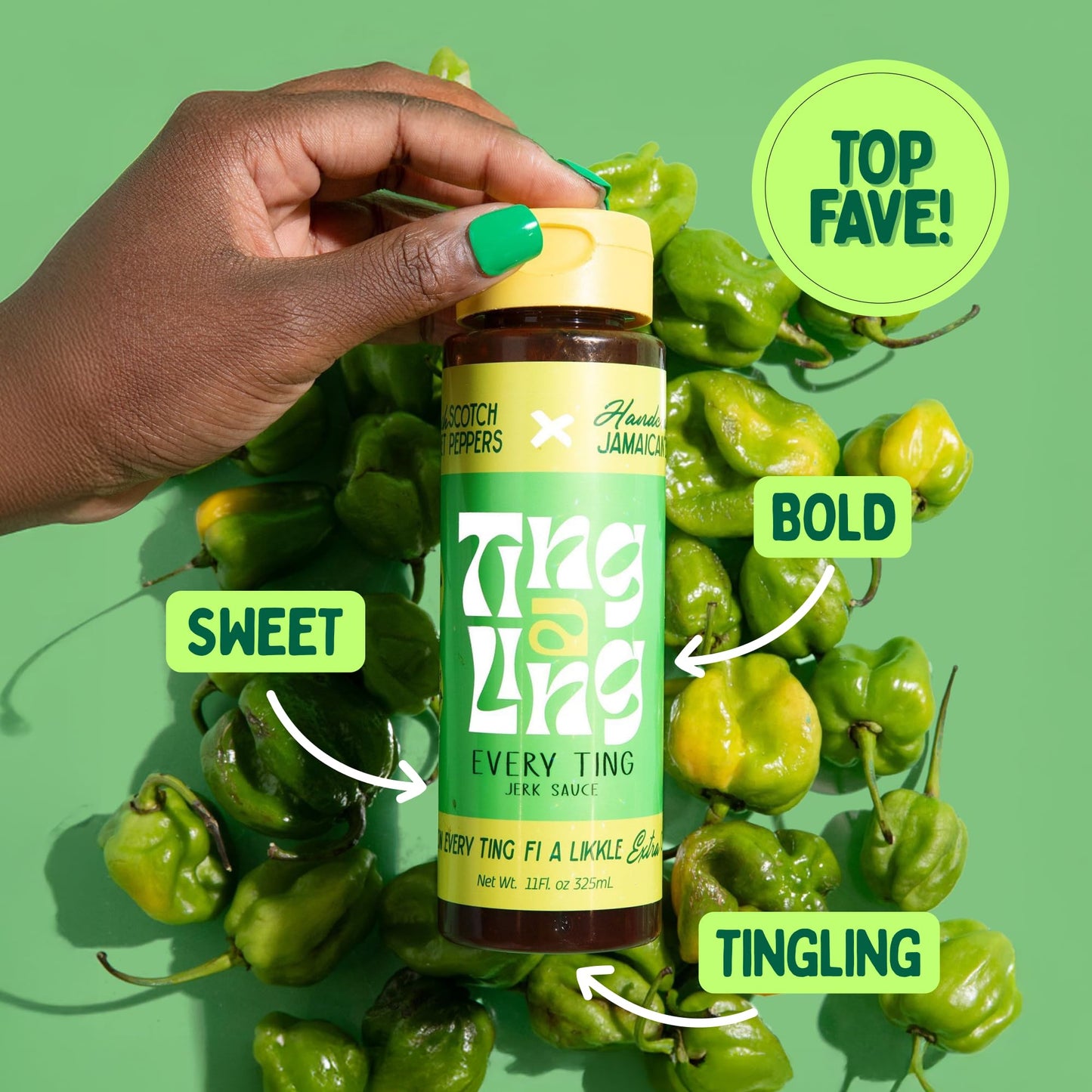 Every Ting Jerk Ting A Ling Jerk Sauce | Jamaican Scotch Bonnet Pepper Sauce with Spices | jerk seasoning jamaican style Sweet &