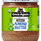 Once Again Organic Crunchy Almond Butter, 12oz - Roasted - Salt Free, Unsweetened - USDA Organic, Gluten Free Certified, Peanut 