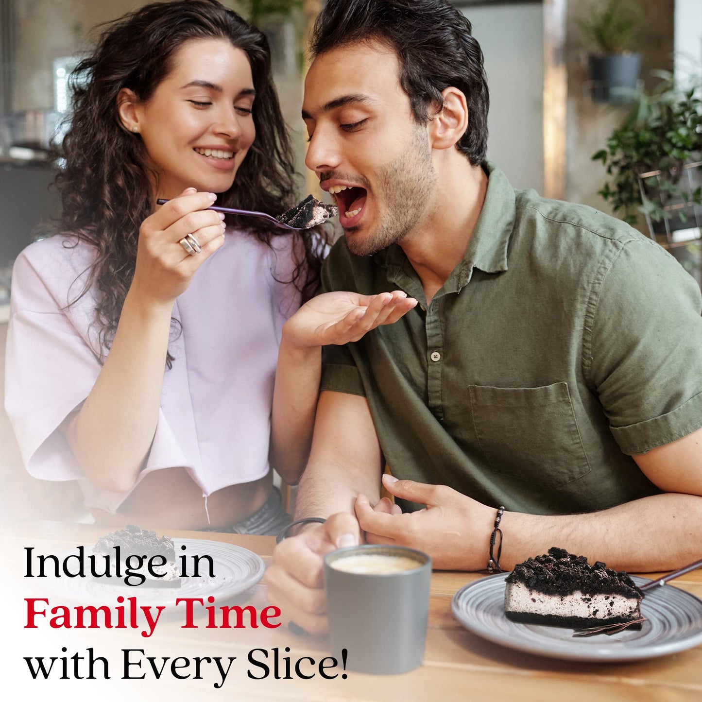 David's Cookies Cookies and Cream Cheesecake 10 - Pre-sliced 14 pcs. Extra Creamy Cheesecake, Fresh Bakery Dessert Great Gift Id