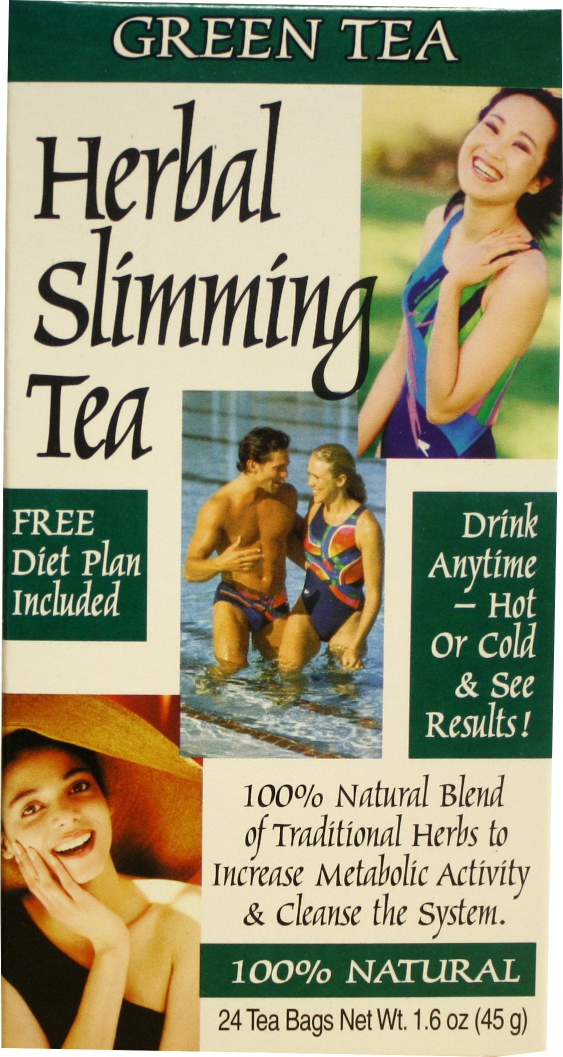 21st Century Slimming Green Tea - 24 Tea Bags, Herbal Blend, Dietary Support