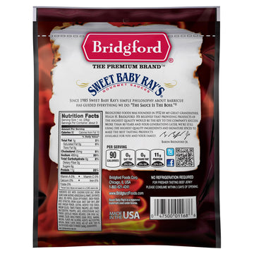 Bridgford Sweet Baby Rays Beef Jerky Original 3.25 Oz Pack Of 4 - Healthy High Protein Beef Jerky For Your Dietary Preferences -