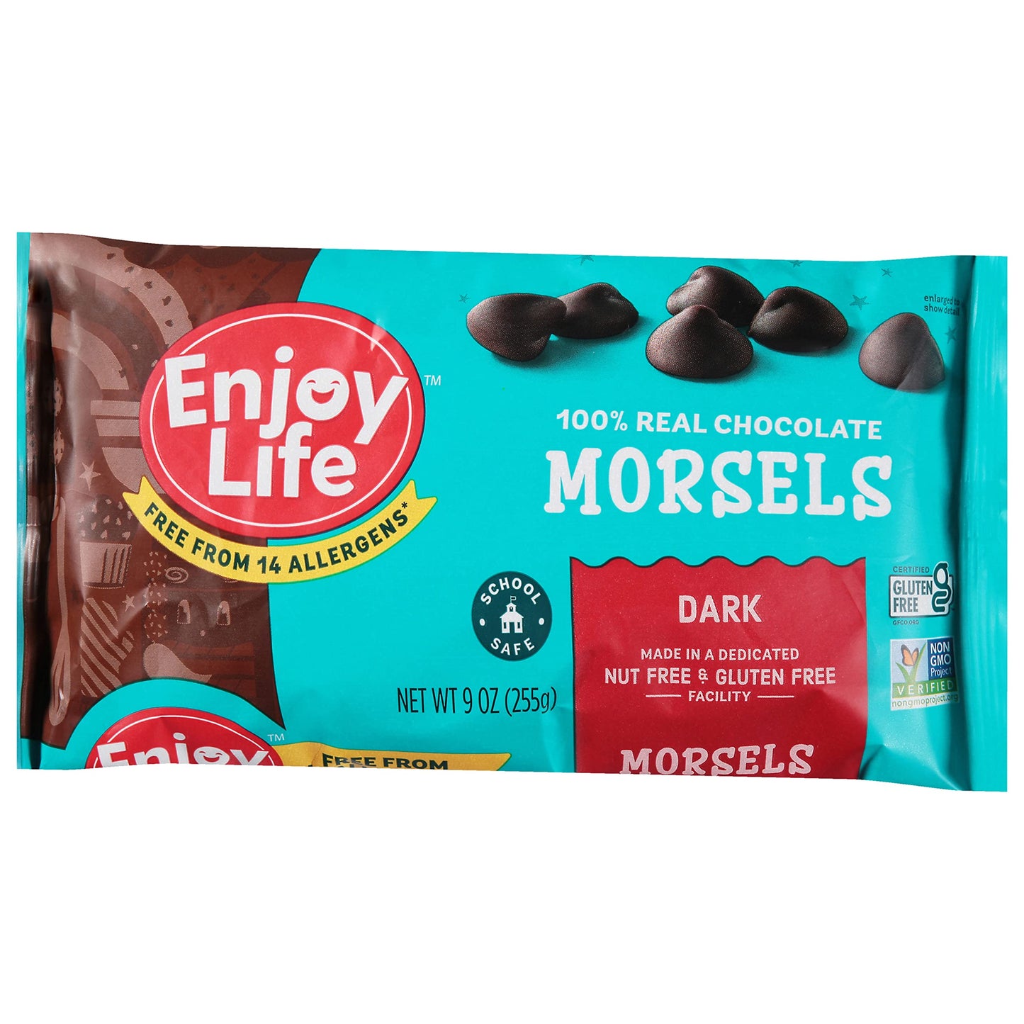 Enjoy Life Dark Chocolate Morsels  9 Ounce (Pack of 12)