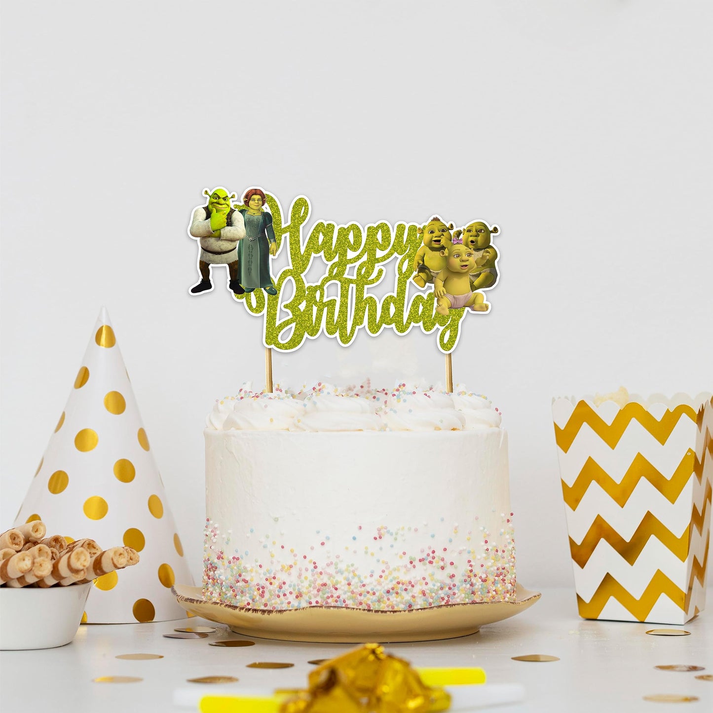 Seyal Shrk Happy Birthday Cake Topper