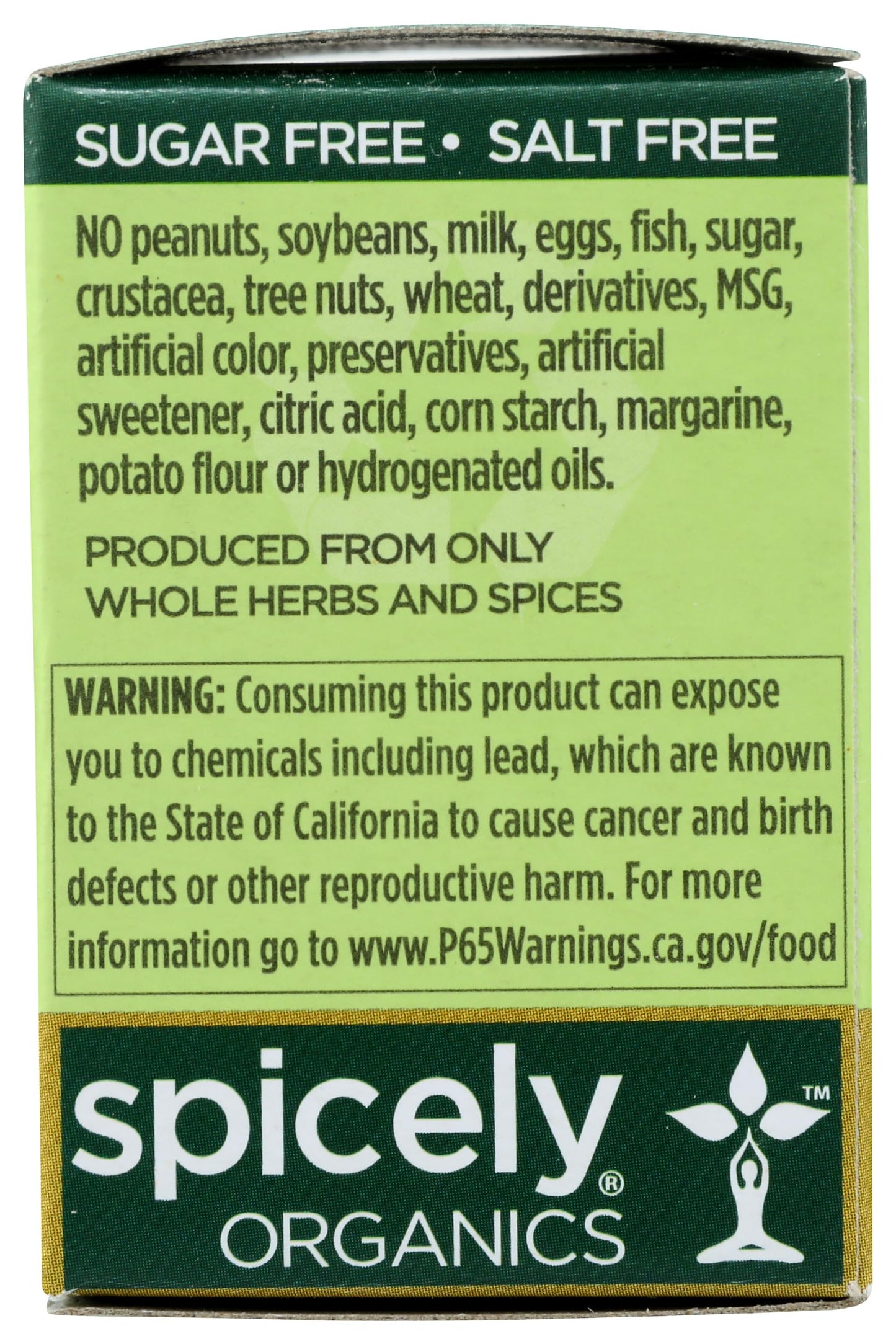 Spicely Organic Mace Powder 0.30 Ounce Ecobox Certified Gluten Free