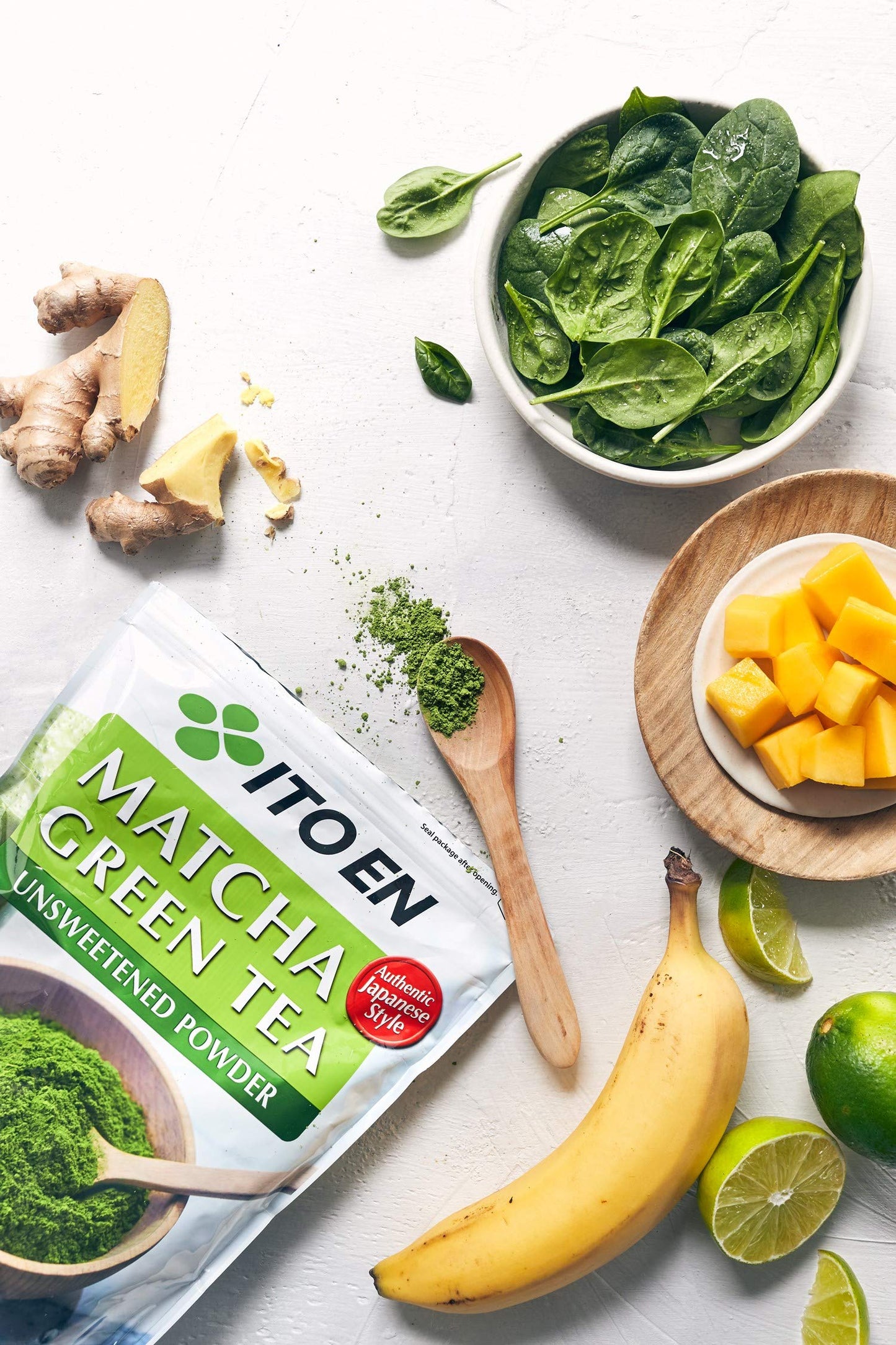 Ito En Matcha Green Tea Powder, Unsweetened, 12 Oz - Authentic Japanese Matcha for Smoothies, Baking, and Beverages