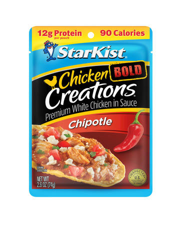StarKist Chicken Creations Chipotle Pouch, 2.6 oz, Pack of 1, Flavorful Chicken Snack