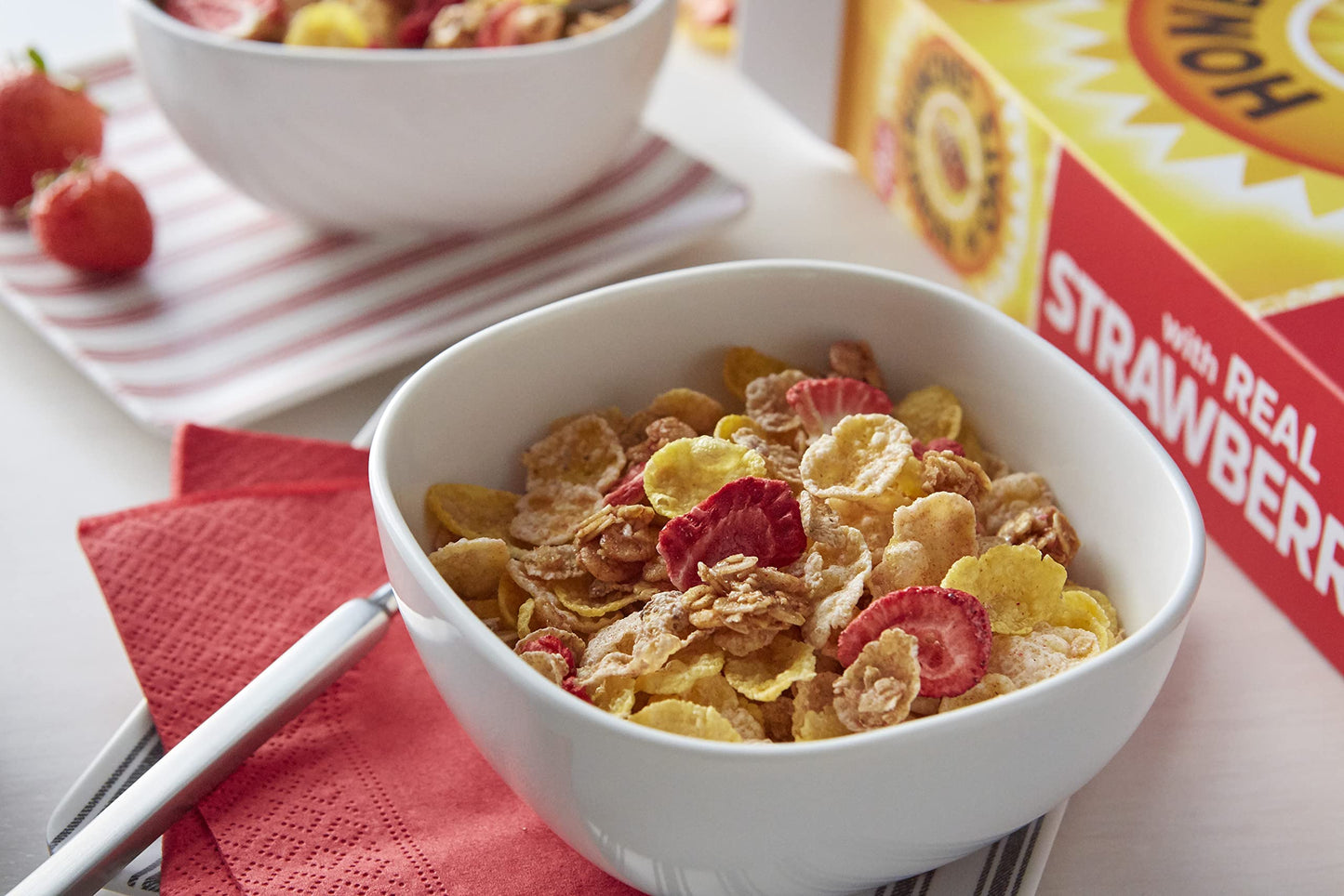 Honey Bunches Of Oats Strawberry, Heart Healthy, Low Fat, Made With Whole Grain Cereal, 11 Ounce