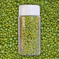 Confect Lime Green Christmas Sprinkles | Mix Pearls & Jimmies Sprinkles for Cakes & Cupcakes Decoration | Vegan, Gluten-Free, So