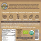 ORGANOVITA Organic Powder, 3.52 Oz - Gluten-Free, High Fiber, Antioxidant-Rich Blend for Smoothies & Baked Goods - Cold-Pressed Ingredients