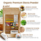 Enzo Organic Stevia Powder 125G (4.4Oz / 3125-Servings) - Enhanced Usda Certified All Natural Alternative-Sweetener 320X Sugar Free Non-Gmo 0 Calories Vegan No Aftertaste Kosher