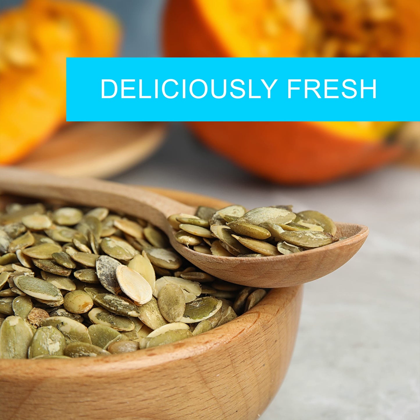 Pumpkin Seeds Pepitas Roasted Unsalted - 32 oz - 2 lbs | Healthy Snack | Vegan, Keto Diet Friendly | Hand-Picked | Kosher Certif