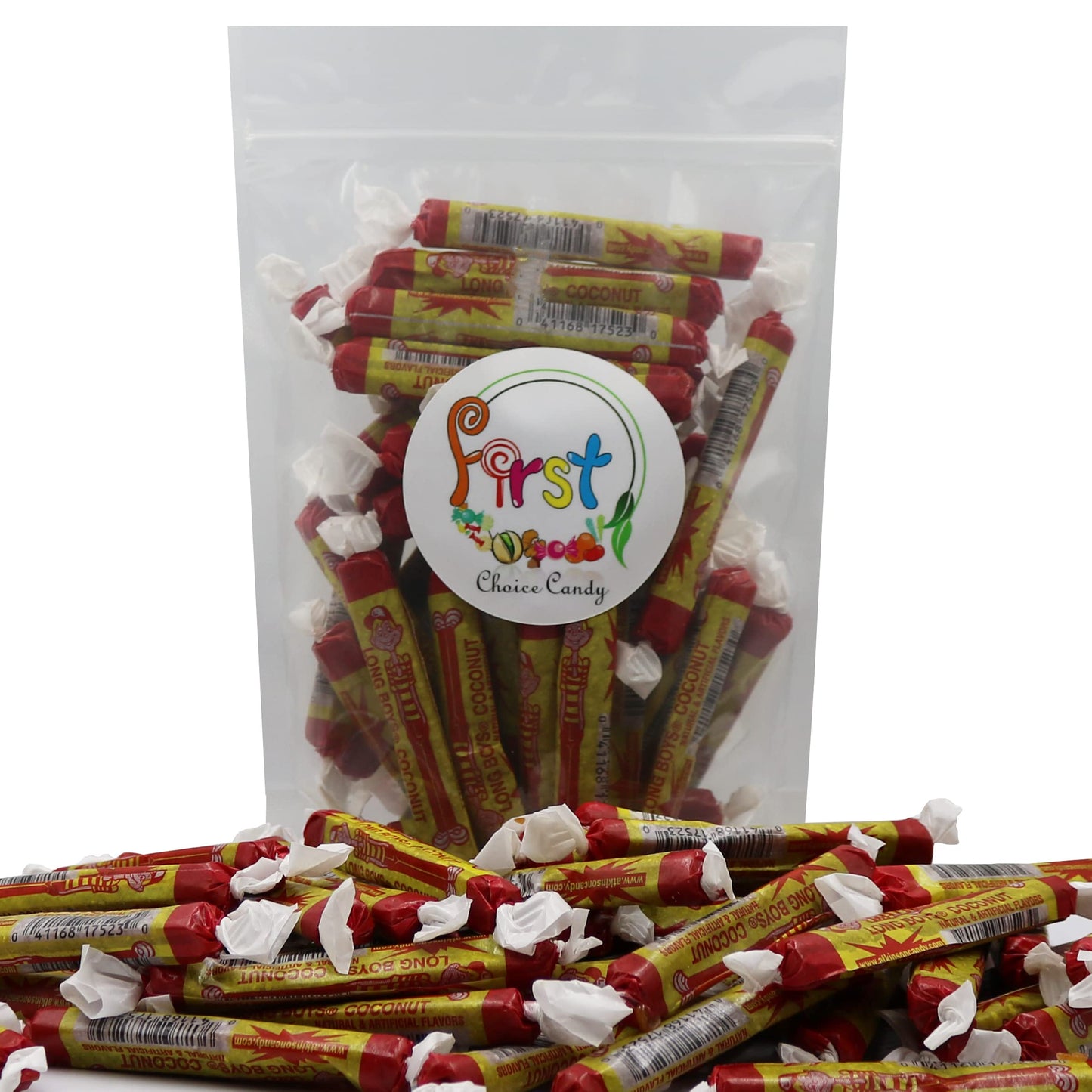 Firstchoicecandy Long Boys Coconut Caramel Bulk Candy, 5 Pound