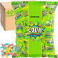 Sour Gummy Worms Bulk Pack - 40 Packs - Individually Wrapped Candy Bags for Kids, Parties, School, and Travel | Assorted Flavors